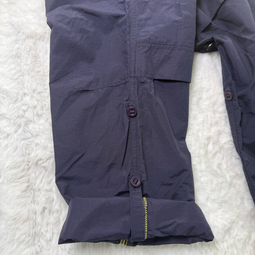 LANDS END‎ Convertible Hiking Pants Women 8 Navy Secure Pockts Outdoor Trailwalk - Picture 9 of 17